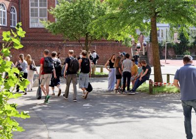 Pausenhof Haus 1 der Goethe-Schule