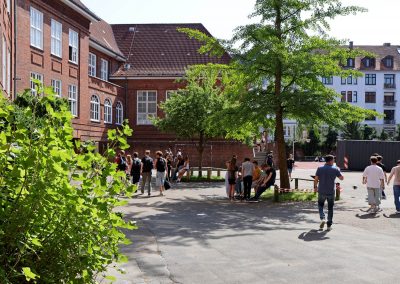 Pausenhof Haus 1 der Goethe-Schule