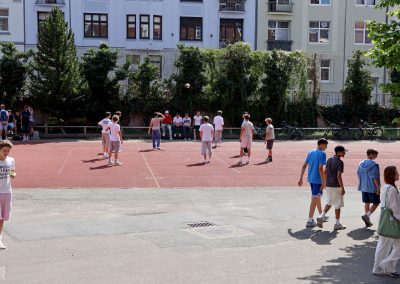 Pausenhof Haus 1 der Goethe-Schule