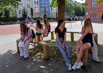 Pausenhof Haus 1 der Goethe-Schule