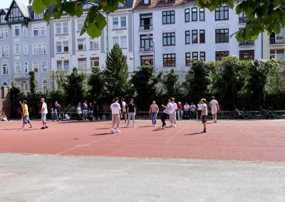 Pausenhof Haus 1 der Goethe-Schule