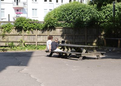 Pausenhof Haus 2 der Goethe-Schule